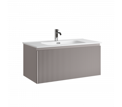 Тумба подвесная SANCOS Snob R 1.0 890х445х406, c одним ящиком оснащенным доводчиками, Doha Soft , арт.SNR1.090SM Тумба подвесная SANCOS Snob R 1.0 890х445х406, c одним ящиком оснащенным доводчиками, Doha Soft , арт.SNR1.090SM