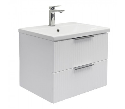 Тумба-умывальник Comforty Лима-60П2 белый матовый с раковиной Como 60 00-00019210 