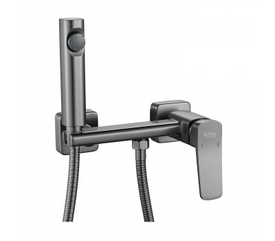 Гигиенический душ со смесителем Raffine F0599T-1, оружейная сталь