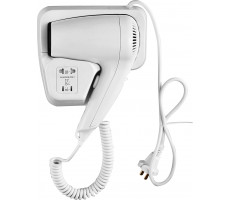 Настенный фен Savol 1000Вт с розеткой 220W S-CF8629 белый 