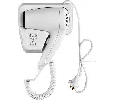 Настенный фен Savol 1000Вт с розеткой 220W S-CF8629 белый 