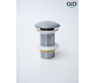 Донный клапан Gid без перелива Gmh100 74401K серый матовый 