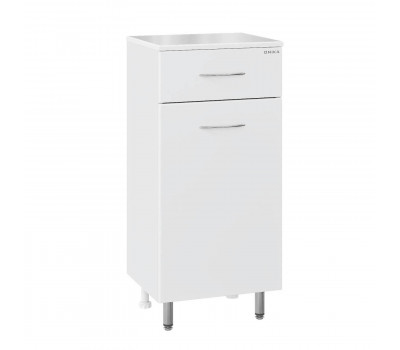 Полупенал Onika Каприз 40 напольный, белый, с бельевой корзиной 404014 Полупенал Onika Каприз 40 напольный, белый, с бельевой корзиной 404014