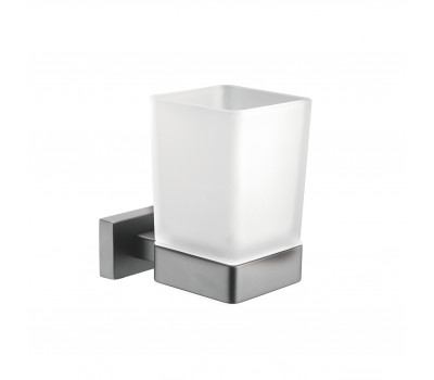 Стакан для ванной комнаты Shevanik SG5612T, оружейная сталь