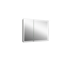 Зеркало-шкаф CONTINENT Mirror Box black Led 1000х800 МВК051 