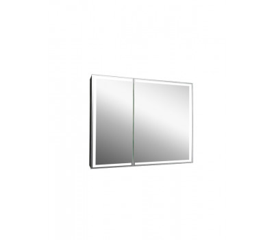 Зеркало-шкаф CONTINENT Mirror Box black Led 1000х800 МВК051 