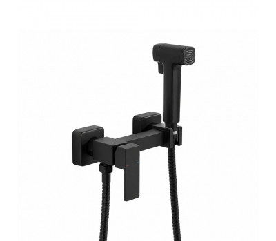 Гигиенический душ со смесителем FRAP F7591-6, черный 