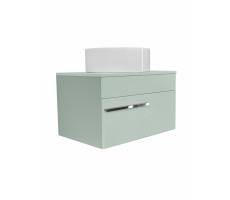 Тумба Runo Вудлайн 65 подвесная оливковая под накладной умывальник  00-00004897  