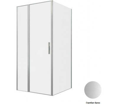 Душевой уголок Allen Brau Priority 100x100 3.31029.BA + 3.31047.BA серебро браш 