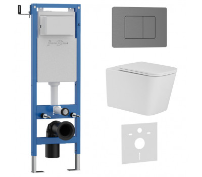 Комплект 3в1 IBERICA BLANCA инсталляция SILENCIO MINI, унитаз TOLEDO ALTO белый, кнопка смыва INOX-C вороненая сталь (IB.001M.TLA.234.1180) Комплект 3в1 IBERICA BLANCA инсталляция SILENCIO MINI, унитаз TOLEDO ALTO белый, кнопка смыва INOX-C вороненая сталь (IB.001M.TLA.234.1180)