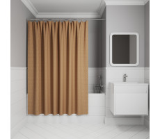 Штора для ванной IDDIS Base 200x240 см, Полиэстер, коричневый BG04P24i11 