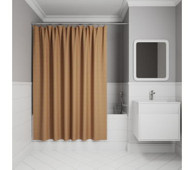 Штора для ванной IDDIS Base 200x240 см, Полиэстер, коричневый BG04P24i11 Штора для ванной IDDIS Base 200x240 см, Полиэстер, коричневый BG04P24i11