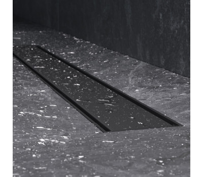 Трап для душа линейный, универсальный затвор Tile, 70 см AM.PM PrimeFlow W02SC-U11-070-04BM Черный 