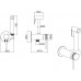 Смеситель с гигиеническим душем Allen Brau Priority 5.31A29-BN никель браш (с внутренней частью) 