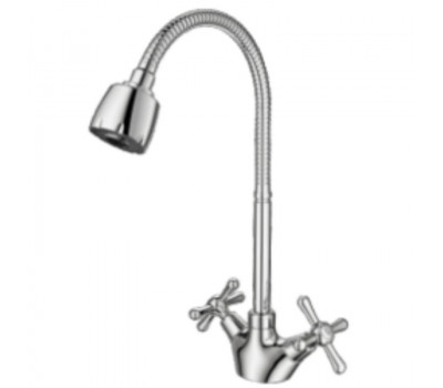 Смеситель для кухни с гибким изливом и режимом "душ" Prohanss P10.43, хром 