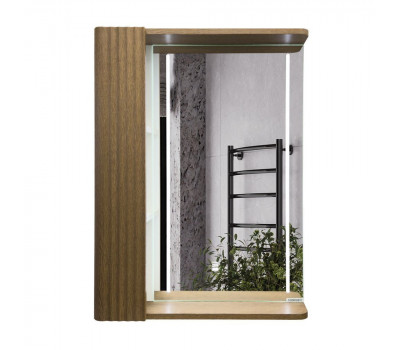 Зеркало-шкаф Comforty Ангара-60 дуб темно-коричневый с LED подсветкой 00-00020688 Зеркало-шкаф Comforty Ангара-60 дуб темно-коричневый с LED подсветкой 00-00020688