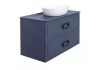Тумба под раковину подвесная La Fenice Cubo TWIN FNC-01-CUB-BG-90-2, синяя  Тумба под раковину подвесная La Fenice Cubo TWIN FNC-01-CUB-BG-90-2, синяя