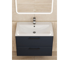 Тумба c раковиной Uperwood Foster NEW 70 см, подвесная, черная KFosterNEW70b Тумба c раковиной Uperwood Foster NEW 70 см, подвесная, черная KFosterNEW70b