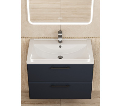 Тумба c раковиной Uperwood Foster NEW 70 см, подвесная, черная KFosterNEW70b Тумба c раковиной Uperwood Foster NEW 70 см, подвесная, черная KFosterNEW70b