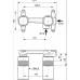 Универсальный встраиваемый комплект для настенного смесителя для умывальника Ideal Standard комплект №1 A1313NU 