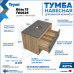 Тумба подвесная для ванной 75 см Teymi Ritta корпус дуб фасад графит T60525 