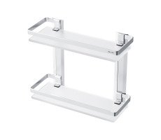 Стеклянная полка, двухуровневая AM.PM Sense L A7455200 Серебристый 