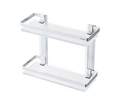 Стеклянная полка, двухуровневая AM.PM Sense L A7455200 Серебристый 