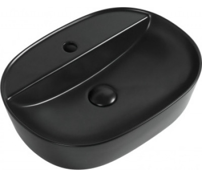 Раковина накладная Aquanet Lake-2-MB 50 черный матовый 