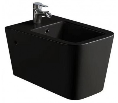 Биде подвесное, черное матовое SantiLine SL-5054MB 