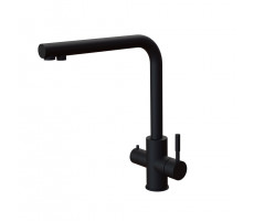 PAINI Norda Смеситель для кухни с подводом для фильтра, черный NRYO6433VEB90 