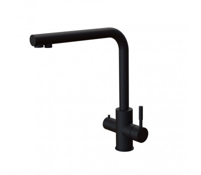 PAINI Norda Смеситель для кухни с подводом для фильтра, черный NRYO6433VEB90 