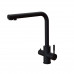PAINI Norda Смеситель для кухни с подводом для фильтра, черный NRYO6433VEB90 