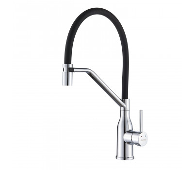 Смеситель для кухни с гибким изливом Shevanik S343-3, хром