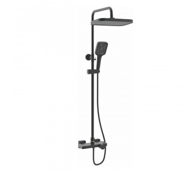 Душевая система с термостатом Rose R1896H-6, черный