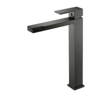 Смеситель для раковины высокий Knotlor KN-24/GM, оружейная сталь