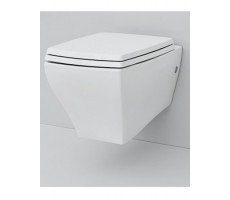 Унитаз подвесной Artceram Jazz JZV001 01 50 цвет-черный/белый, сидение отдельно