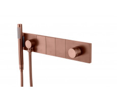 Смеситель ZODIAC с ручным душем BRUSHED BRONZE Boheme 132-SYS-BRB брашированная бронза 