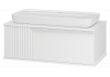 Тумба под раковину Brevita Savoy 90 подвесная (белая) SAV-09090-0101Я 
