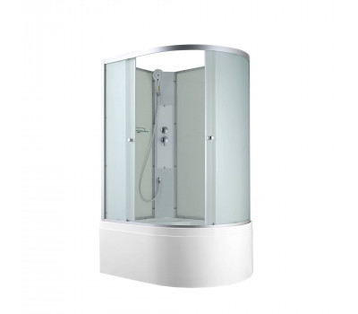 Душевая кабина AvaCan C5012L N без крыши матовый Хром 