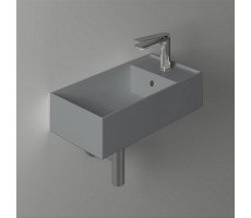 Раковина подвесная или накладная 50х27 см SIMAS Agile AG50 cemento matt*1 серый матовый