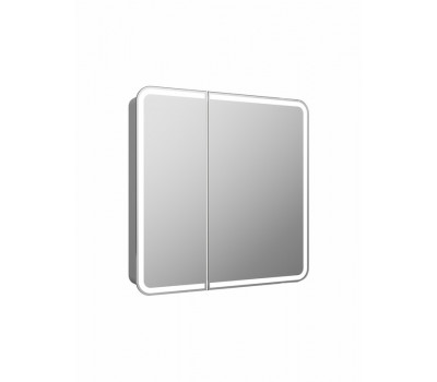 Зеркало-шкаф CONTINENT Elliott LED 800х800 с датчиком движения, розеткой МВК014 