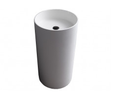 Отдельностоящая напольная раковина, CILINDRO цвет белый матовый UNI-FLOW FS504-450 Matt White 