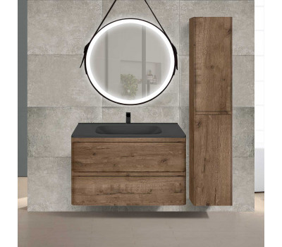 База под раковину Vincea Vico 800 подвесная, 2 выкатных ящика soft close, V.Oak База под раковину Vincea Vico 800 подвесная, 2 выкатных ящика soft close, V.Oak