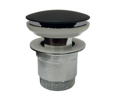 Донный клапан с переливом для раковины Raiber RPB-50, черный Донный клапан с переливом для раковины Raiber RPB-50, черный