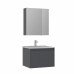 Тумба с раковиной ORKA Likya 65 подвесная, антрацит матовый 5002493 Тумба с раковиной ORKA Likya 65 подвесная, антрацит матовый 5002493
