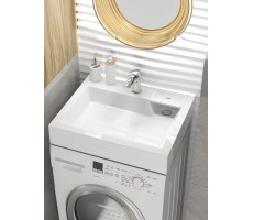 Раковина над стиральной машиной Uperwood Vission 60х50х11 см, белая глянцевая 45483000000 Раковина над стиральной машиной Uperwood Vission 60х50х11 см, белая глянцевая 45483000000