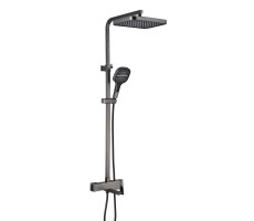 Душевая система Rose R1056T, оружейная сталь