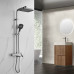 Душевая система Rose R1056T, оружейная сталь