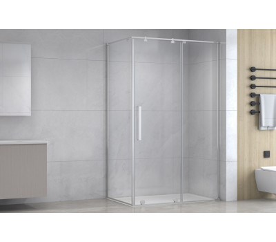 Душевой угол BERN-S RB100x90х195-T-CH (прозрачное)  хром 