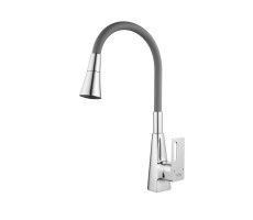 Смеситель для кухни с гибким изливом Raffine F313-9, хром